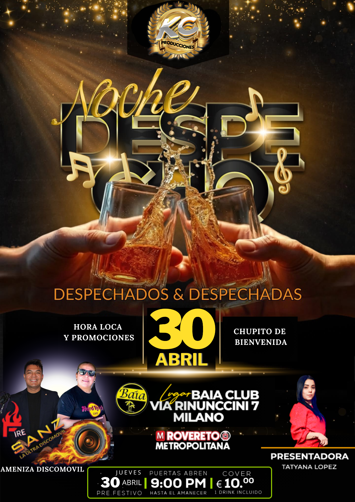 NOCHE DE DESPECHADOS - MILANO